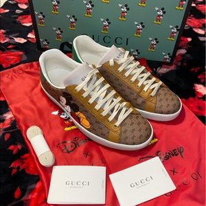 Men’s Gucci Mickey Mouse Ace Sneakers